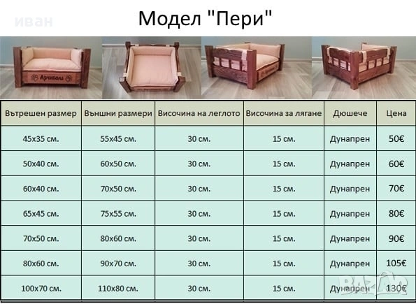 Легло за куче, коте (модел Пери) , снимка 17 - За кучета - 22375793