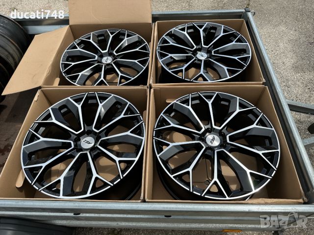 Нови Алуминиеви джанти 22" AEZ Leipzig Dark 5x112  Audi, BMW, Mercedes, снимка 2 - Гуми и джанти - 46040603