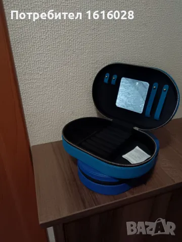 Органайзер за бижута от овална форма от изкуствена кожа с черна кадифена подплата, снимка 10 - Други - 49767777