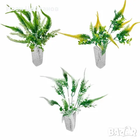Декоративни аранжировки от изкуствени папрати и зелени растения – свеж акцент за всеки интериор
