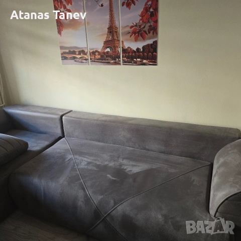 Ъглов диван и табуретка Далас, снимка 4 - Дивани и мека мебел - 53705465