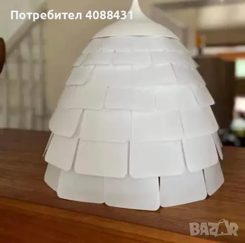 29 лв Абажур от IKEA Германия Материал PVC, снимка 2 - Полилеи - 47361635