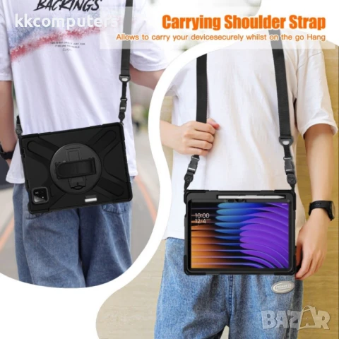 Xiaomi Pad 7 / 7 Pro Silicone Hybrid PC Tablet Case /Shoulder Strap Удароустойчив Калъф и Протектор, снимка 8 - Калъфи, кейсове - 51025382