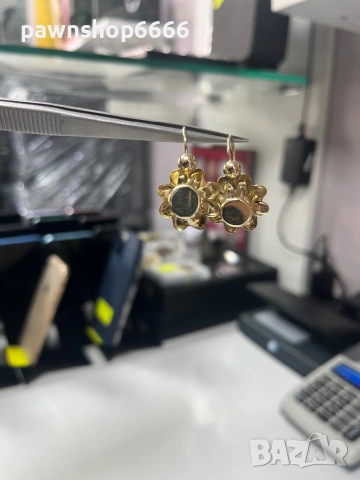 Златни обеци 14 карата 4,88 грама , снимка 3 - Обеци - 53957442