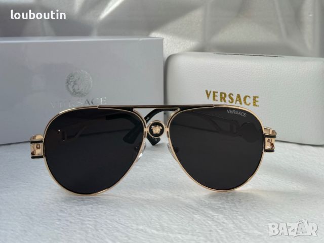Versace мъжки слънчеви очила авиатор унисекс дамски, снимка 12 - Слънчеви и диоптрични очила - 45584980