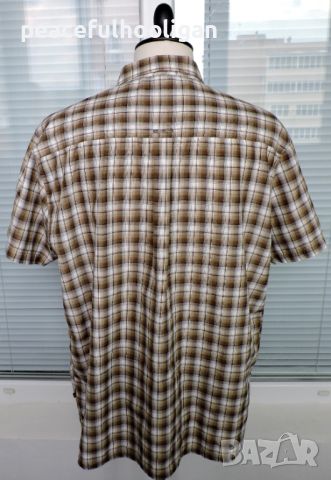 Icepeak  - мъжка карирана риза  с къс ръкав за планина и туризъм размер XL , снимка 6 - Ризи - 45269969