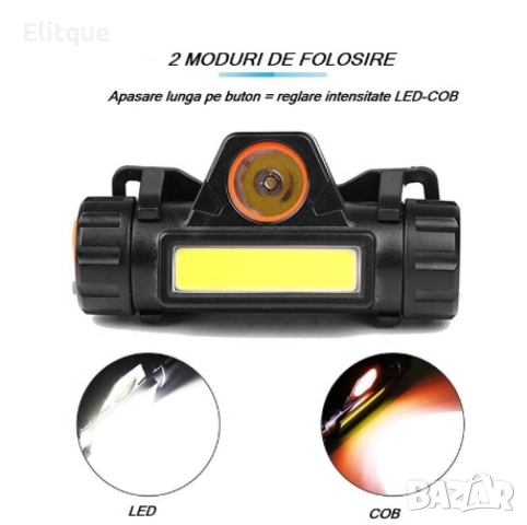 FL 61 Челник с регулируема LED и COB яркост, магнитен клипс и USB зареждане, 100m обхват, 1200mAh, снимка 9 - Други - 52856846