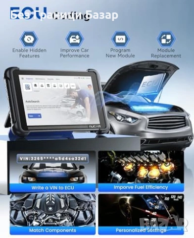 Нова MUCAR 892BT PRO AI OBD2 диагностика пълна система CAN FD DOIP кола сервиз, снимка 5 - Друга електроника - 53794017