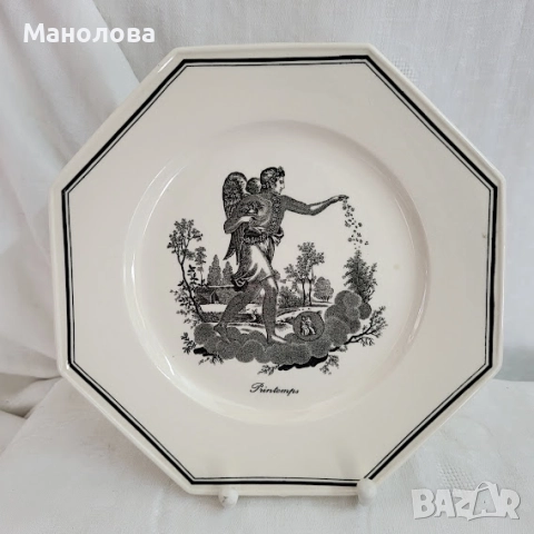 Две осмоъгълни чинии на Villeroy & Boch от серията четири сезона., снимка 2 - Други ценни предмети - 52450847