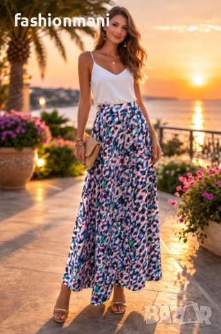 Дълга разкроена пола 18 модела - код 1185, снимка 14 - Поли - 49664916