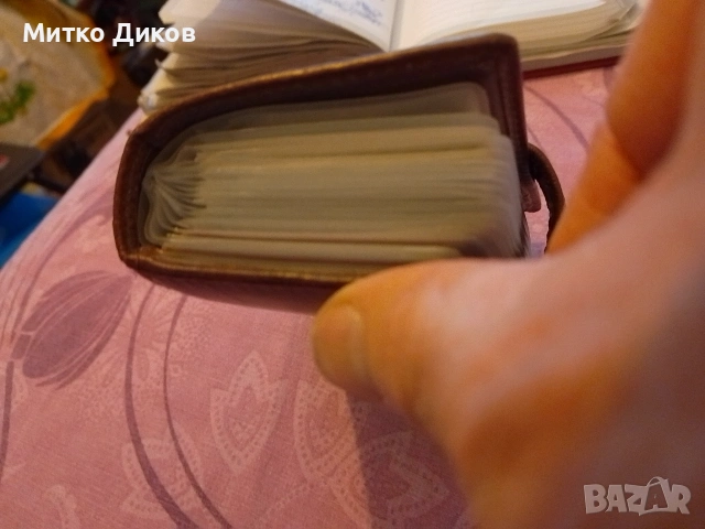 Визитници Арт 3 броя естествена кожа, снимка 5 - Портфейли, портмонета - 53900963