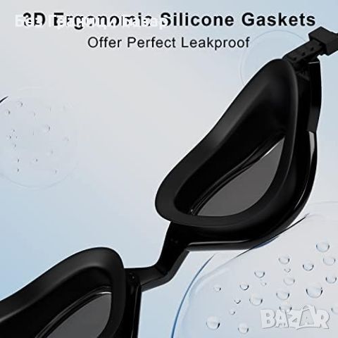 Нови очила за плуване море UV защита, без замъгляване, гъвкав дизайн , снимка 4 - Водни спортове - 46444047