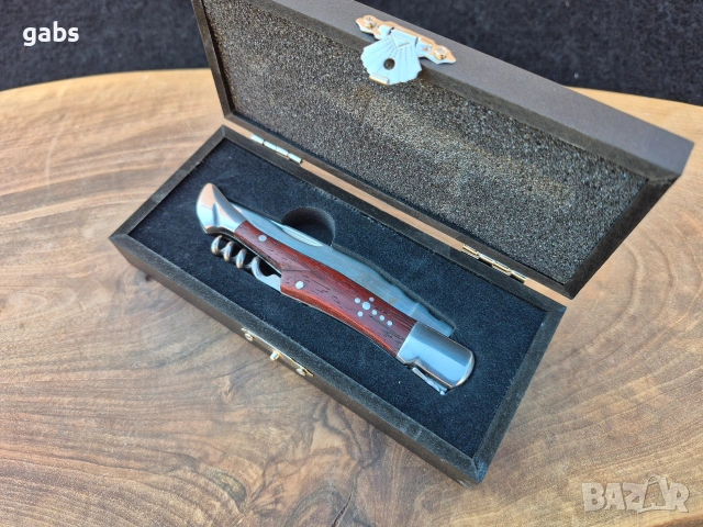 Сгъваем джобен нож Laguiole by Flyingcolore с тирбушон, снимка 11 - Ножове - 53135520