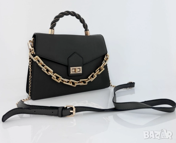 ПРОМОЦИЯ! Бутикова сива дамска чанта, снимка 2 - Чанти - 52332766