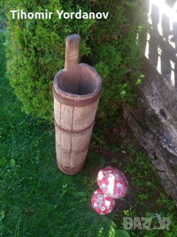 Стара дървена буталка за масло., снимка 17 - Антикварни и старинни предмети - 45680895