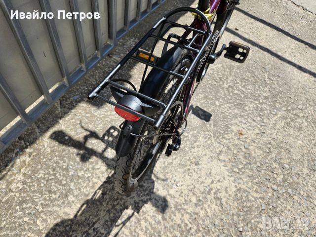 алуминиев сгъваем велосипед 20 цола B'TWIN-шест месеца гаранция, снимка 7 - Велосипеди - 46404438