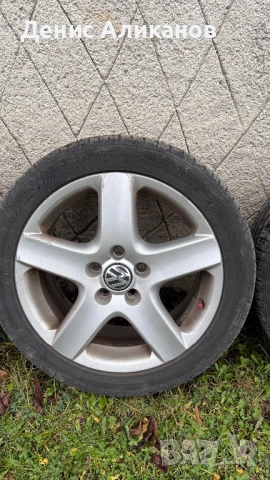 Джанти 5x112 за vw с нови летни гуми, снимка 4 - Гуми и джанти - 52642724