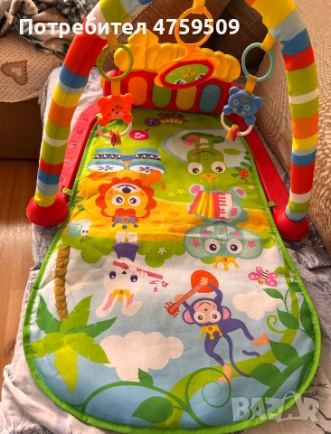 Активна гимнастика и възглавница за игра по коремче 