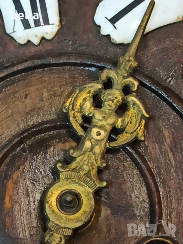 Антикварен стенен часовник с термометър и барометър Japy Freres 1920 год., снимка 3 - Антикварни и старинни предмети - 54207055