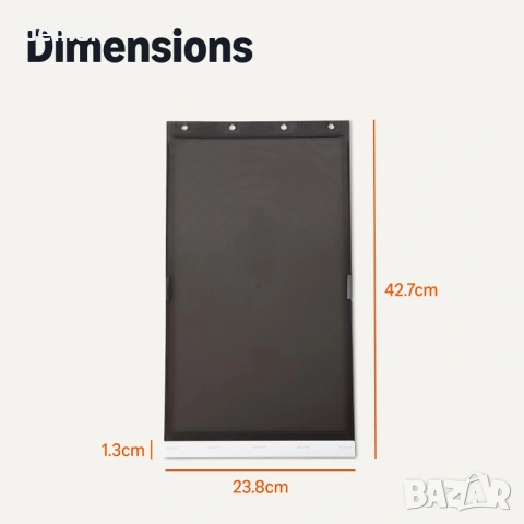 Резервна клапа за врата за кучета и котки Amazon Basics, голяма, 42,7 x 23,8 x 1,3 см, снимка 5 - За кучета - 53657294