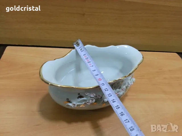 Стар руски порцелан купа фруктиера , снимка 4 - Антикварни и старинни предмети - 49691311