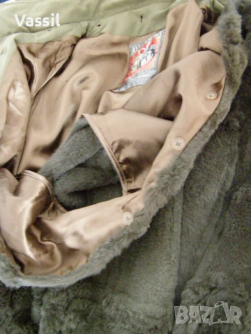 Неразличимо от ново дамско зимно палто заешка подплата и зимна шапка, снимка 9 - Якета - 53111288