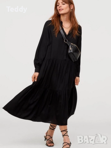 Стилна рокля H&M, вискоза, снимка 2 - Рокли - 51103096