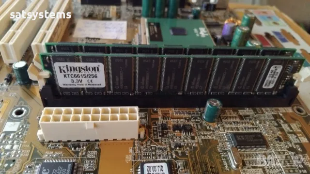 Дънна платка Asus MEW-AM Socket 370 CPU+FAN+RAM, снимка 6 - Дънни платки - 49866785