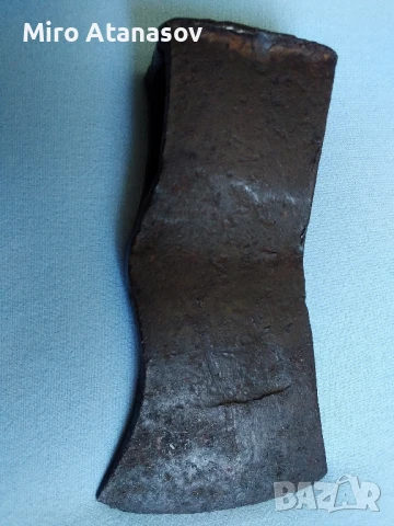 Стара немска ръчно кована брадва, снимка 3 - Антикварни и старинни предмети - 50633863