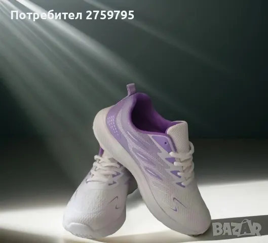 НОВО.Дамски олекотени маратонки White Purple

, снимка 2 - Маратонки - 49097848