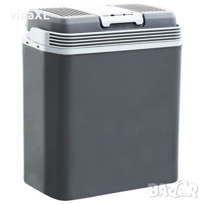 vidaXL Преносима термоелектрическа хладилна кутия 20 л 12 V 230 V E(SKU:51197