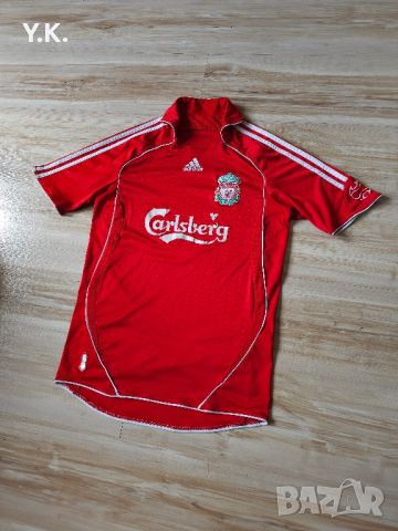 Оригинална мъжка тениска Adidas Climacool x F.C. Liverpool / Season 06-08 (Home), снимка 2 - Тениски - 45714566