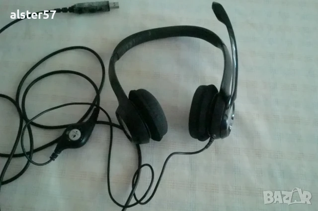 Компютърни USB слушалки Logitech A-00009, снимка 2 - Слушалки за компютър - 50908641