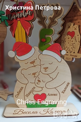 НОВИ МОДЕЛИ!!! Коледна играчка за елха, снимка 13 - Декорация за дома - 52385744