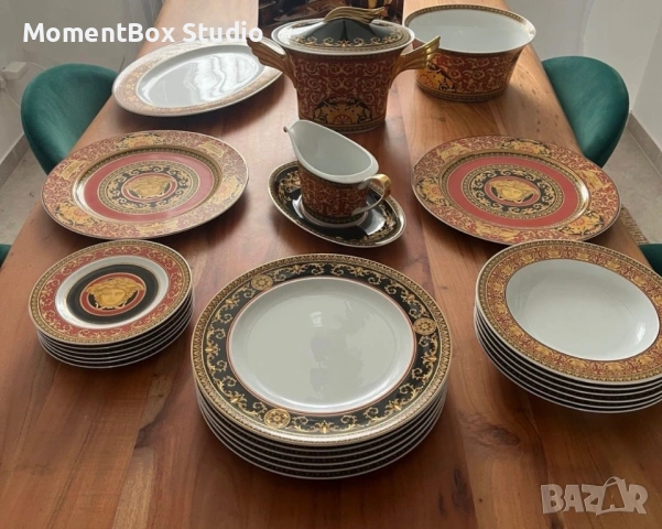 Rosenthal Versace порцелан сервиз 6 човека нов, снимка 2 - Сервизи - 53648071