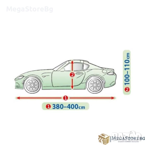 Покривало Kegel серия Mobile Garage размер S сиво за купе, снимка 2 - Аксесоари и консумативи - 52007861