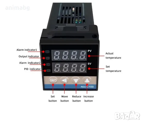 ANIMABG Цифров термостат, SSR изход, Изходен ток 40A, снимка 6 - Друга електроника - 48472137