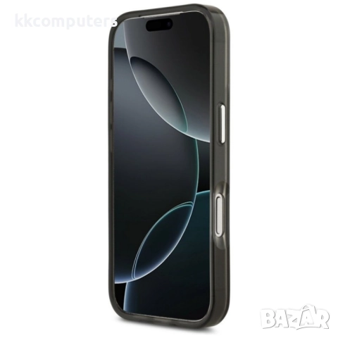 Оригинален кейс Guess IML Gradient Triangle Logo, За iPhone 17 Pro (6.3), Черен и Протектор, снимка 4 - Калъфи, кейсове - 52288608