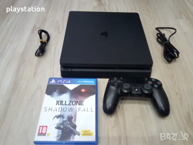 Playstation 4 Slim Отлично състояние, снимка 2 - PlayStation конзоли - 48434232