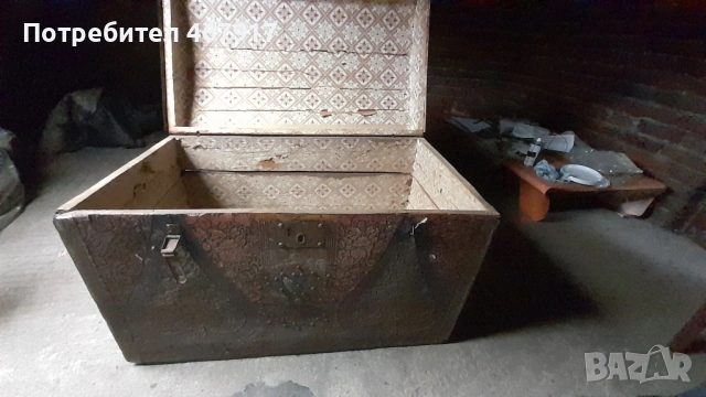 Дървен сандък 1, снимка 3 - Антикварни и старинни предмети - 54166853