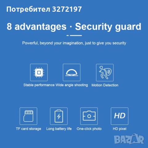 SQ11 Full HD 1080P Мини IP Видеокамера,Сензор за движение, снимка 15 - IP камери - 46362238