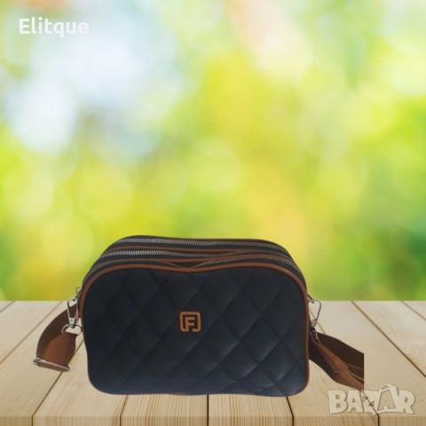 Капитонирана чанта с три отделения, снимка 6 - Чанти - 52832113