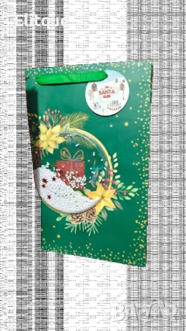 Коледна подаръчна чанта със снежна топка, снимка 5 - Други стоки за дома - 52831172