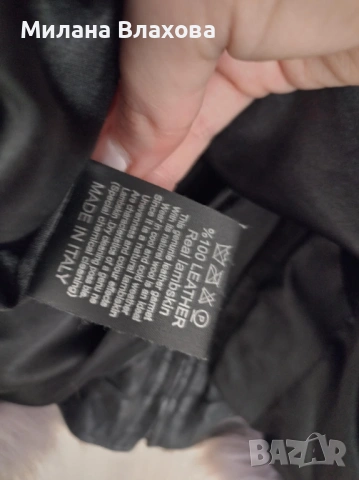 Кокетно яке от естествена кожа (превръща се и в елек), снимка 5 - Якета - 53402403