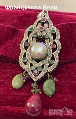 Старинен, сребърен медальон, снимка 2 - Антикварни и старинни предмети - 54169203