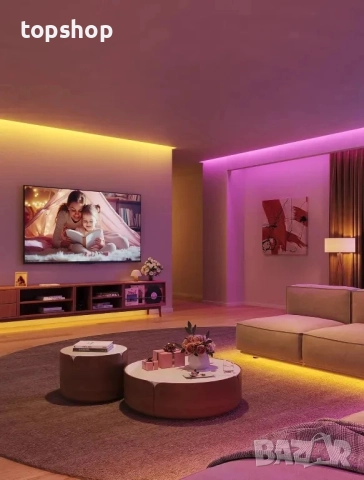 НОВА, ТЕСТВАНА Govee H6159 Smart LED лентоа, 5 метра WiFi LED лентово осветление, Alexa и Google..., снимка 4 - Лед осветление - 51598017