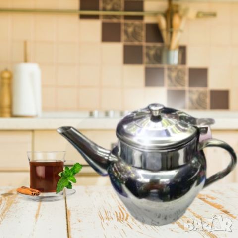 Чайник от неръждаема стомана, 1L, снимка 3 - Аксесоари за кухня - 46420108