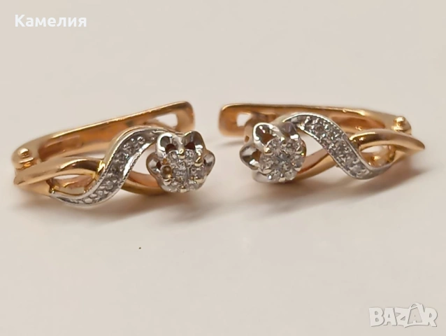 Руско злато , снимка 2 - Обеци - 53380189