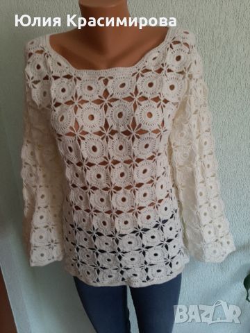 Пролетна блузка на мотиви, снимка 1 - Блузи с дълъг ръкав и пуловери - 45819004