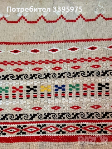 Стара сумка с ръчна бродерия в български етнически стил, снимка 4 - Чанти - 51502005